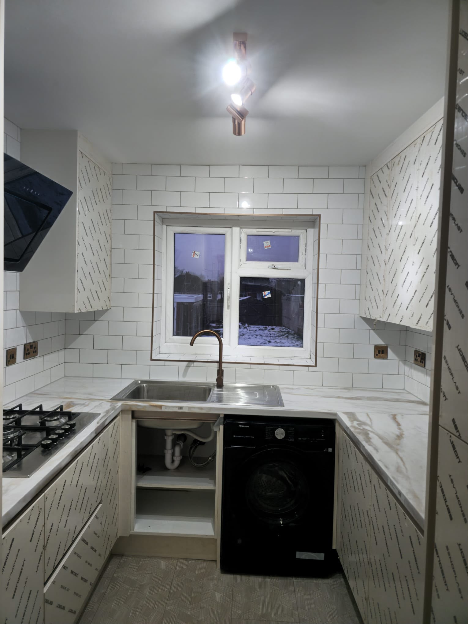 Modern Metro Tile Kitchen Splashback